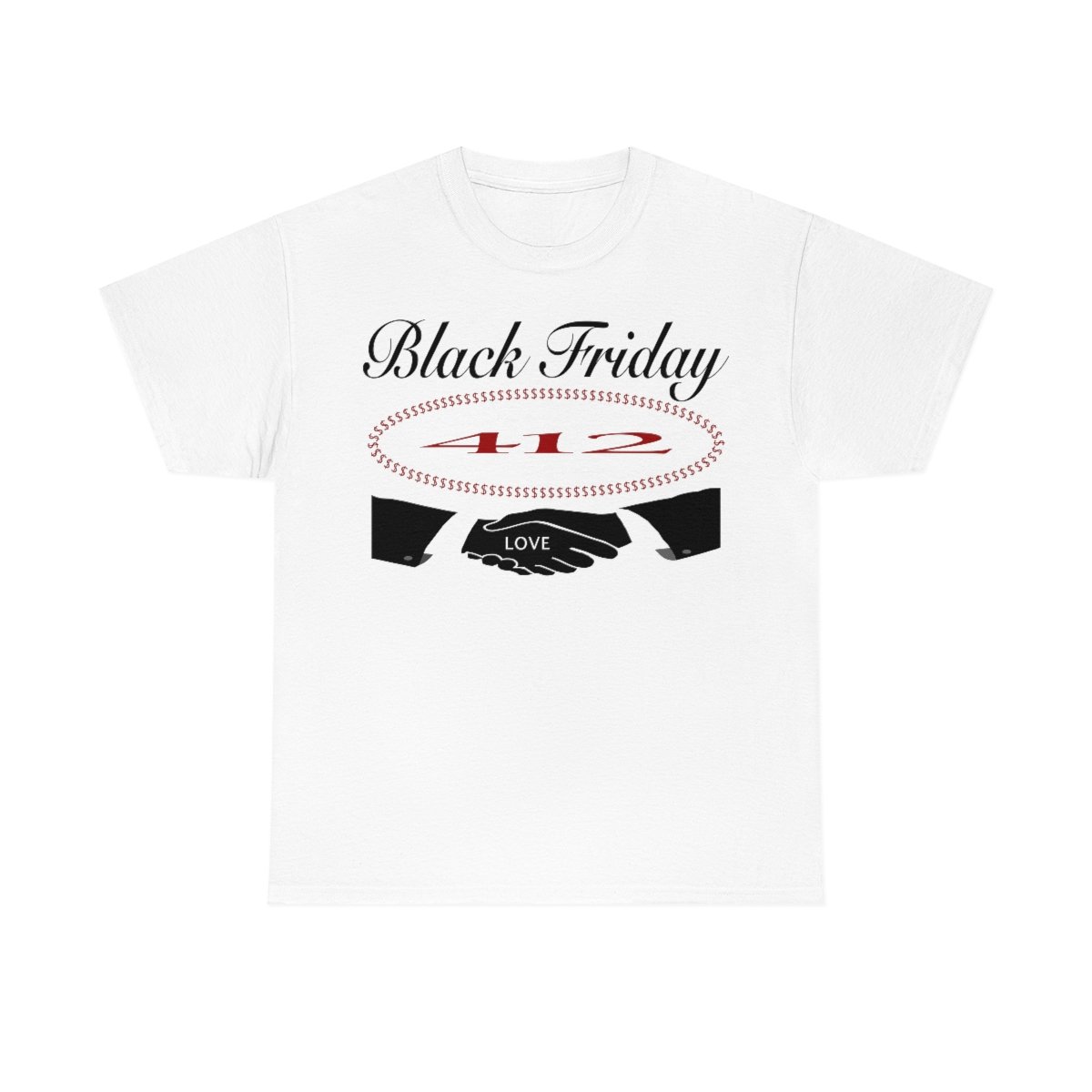Black Friday 412 Men And Women Heavy Cotton T Shirt