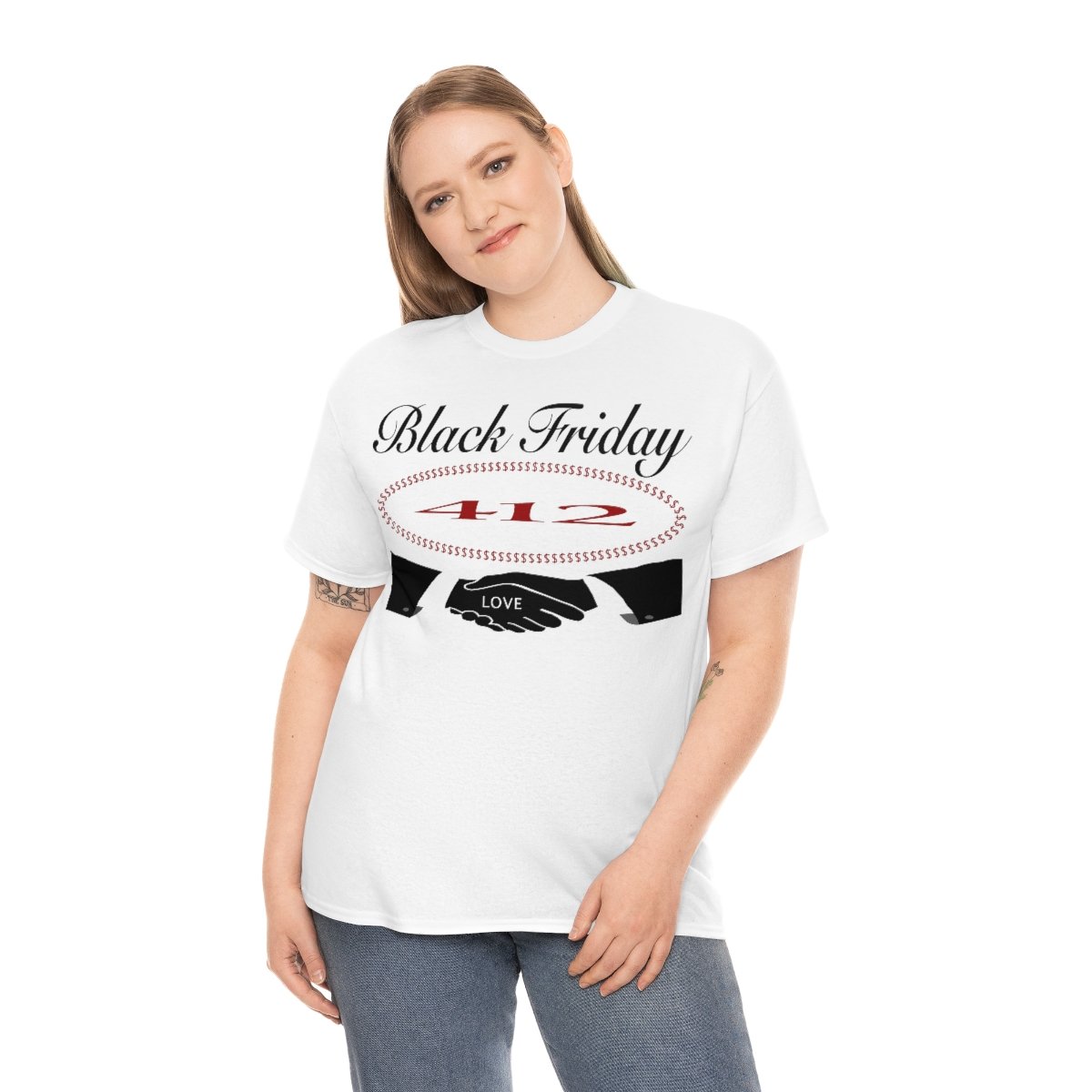 Black Friday 412 Men And Women Heavy Cotton T Shirt - Image 4