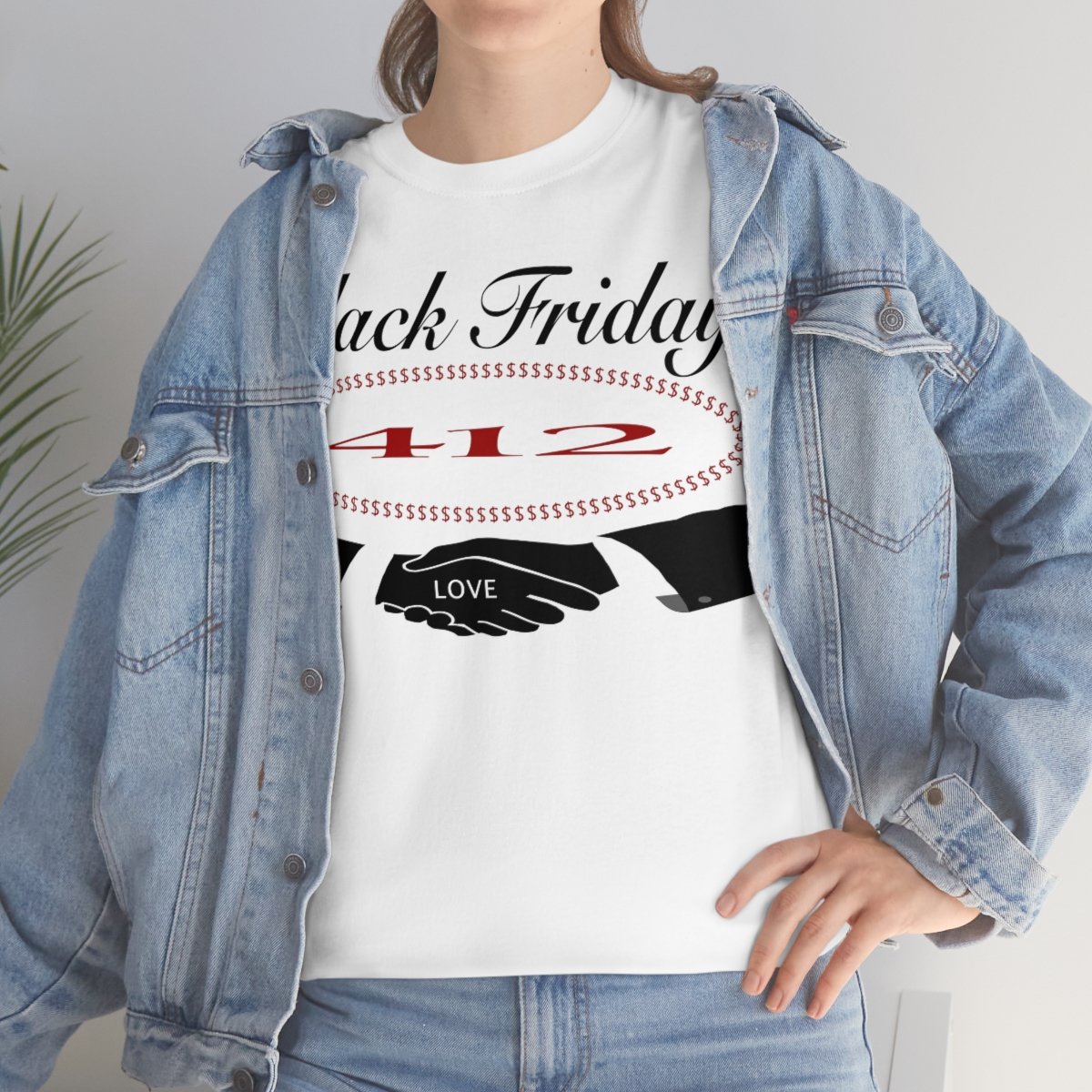 Black Friday 412 Men And Women Heavy Cotton T Shirt - Image 6