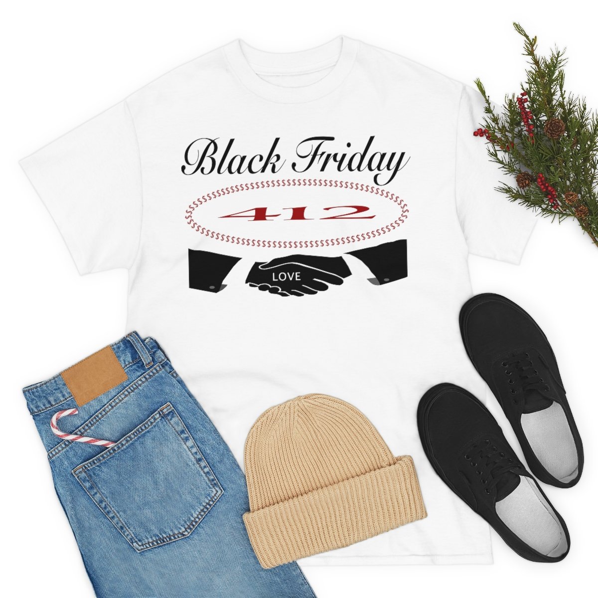 Black Friday 412 Men And Women Heavy Cotton T Shirt - Image 7