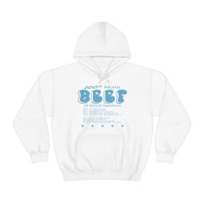 100% Male BEEF Men Hooded Sweatshirt