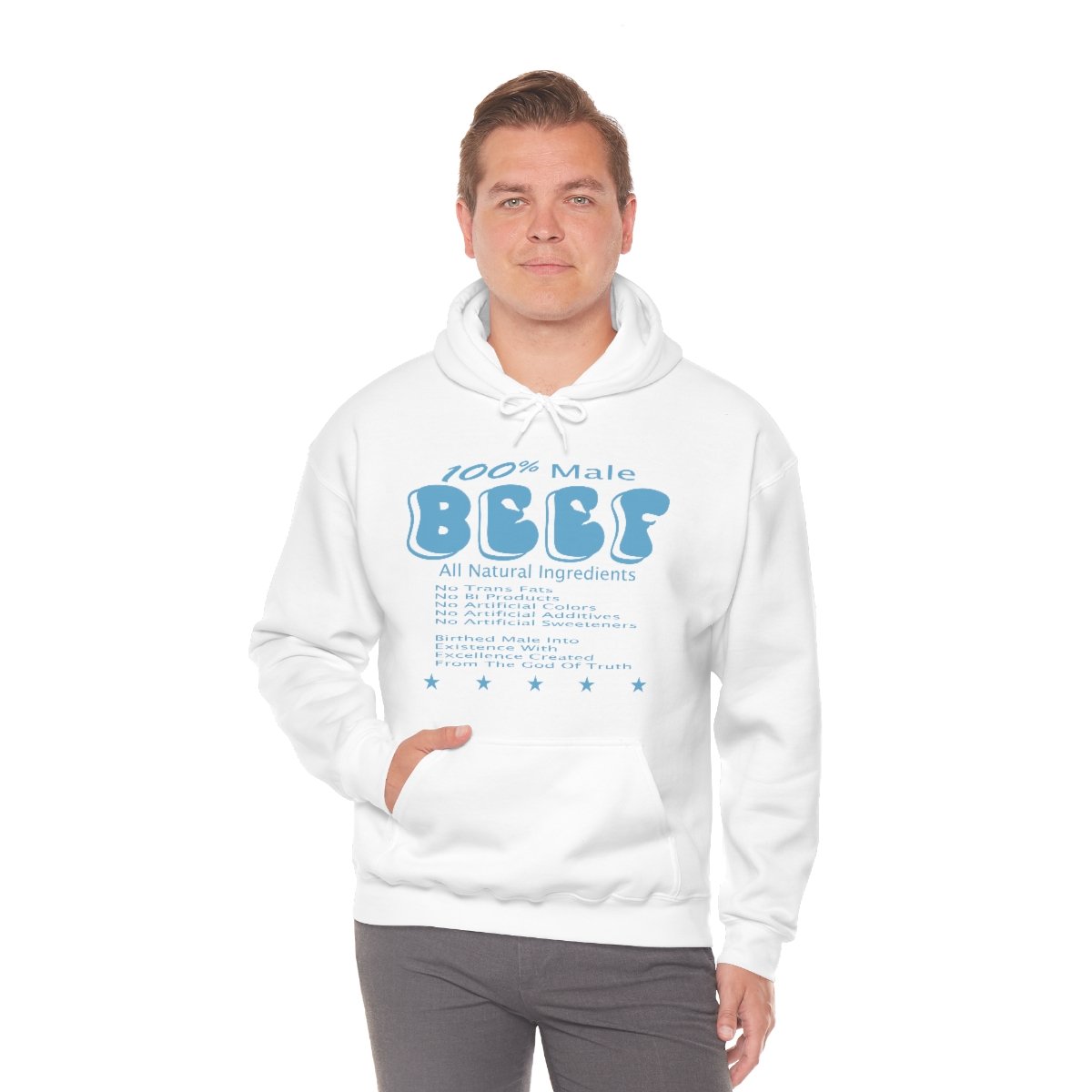 100% Male BEEF Men Hooded Sweatshirt - Image 2