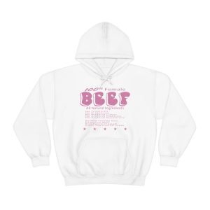 100% Female BEEF Women Hooded Sweatshirt