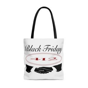 Black Friday 412 AOP Tote Bag (Large)
