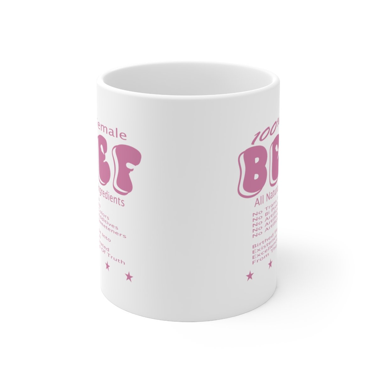 100% Female BEEF Ceramic Mug 11oz - Image 2