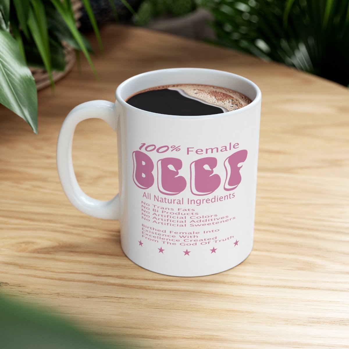 100% Female BEEF Ceramic Mug 11oz - Image 8