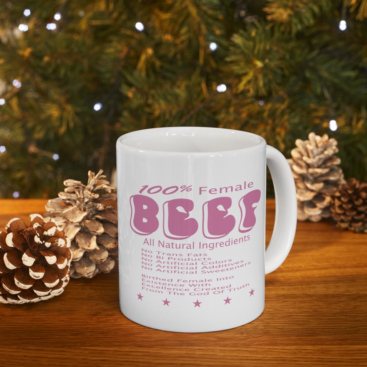 100% Female BEEF Ceramic Mug 11oz - Image 9