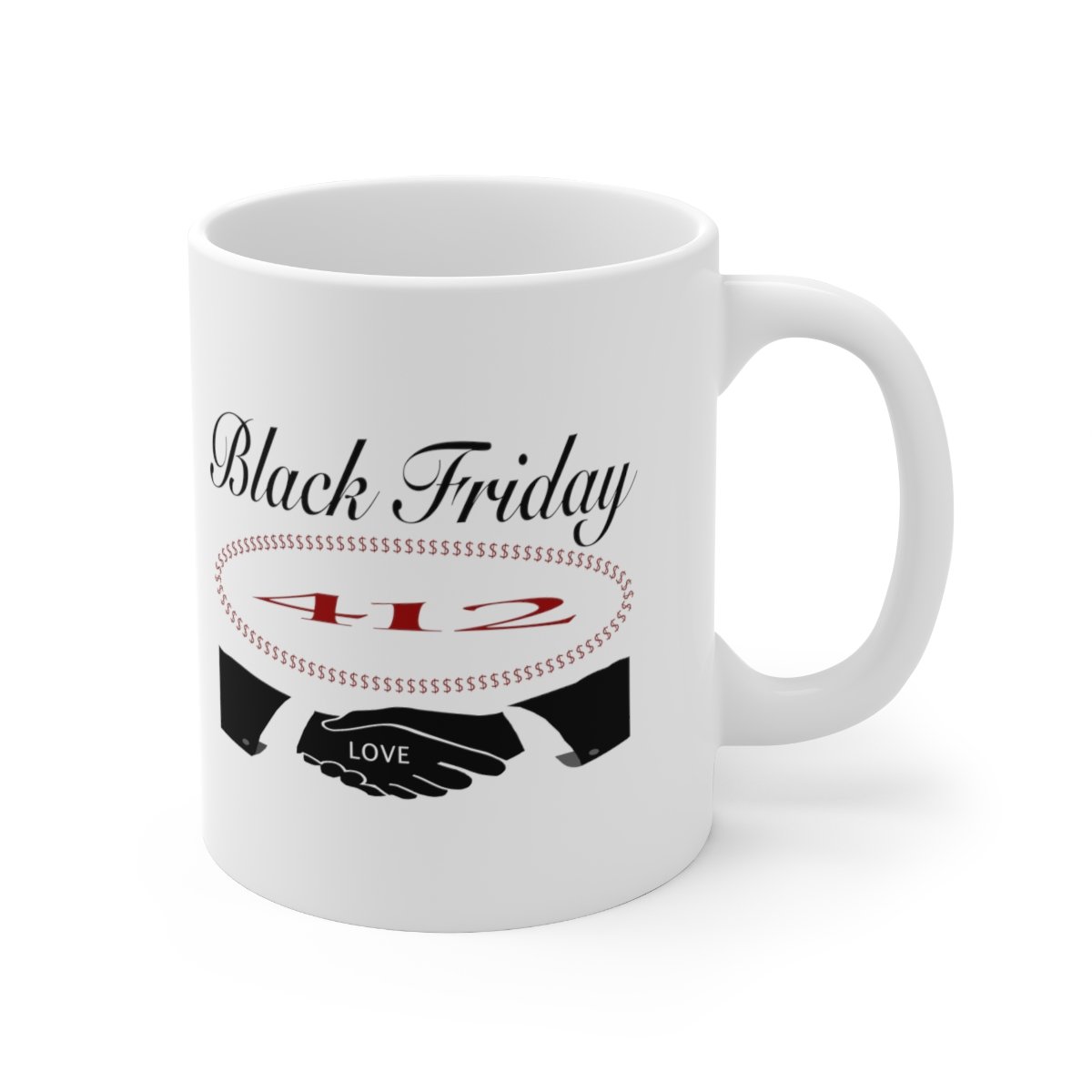 Black Friday 412 Ceramic Mug 11oz - Image 4