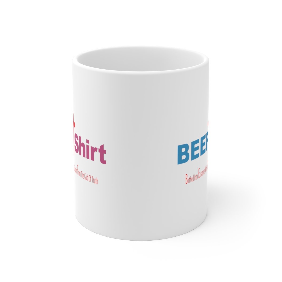 BEEF T Shirt Ceramic Mug 11oz - Image 2