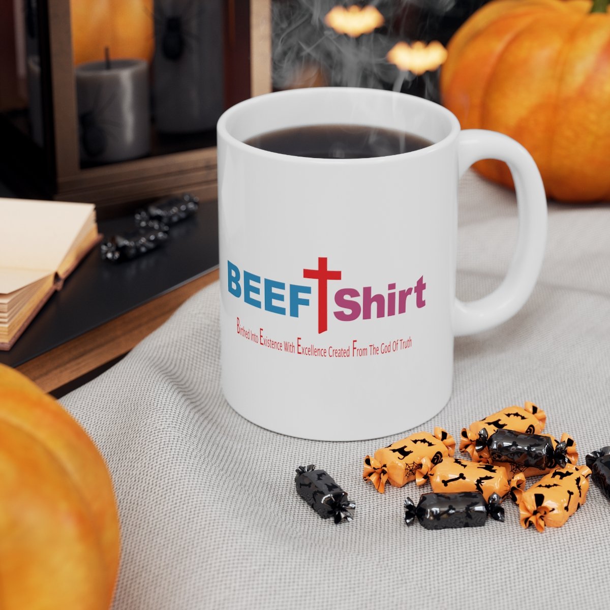 BEEF T Shirt Ceramic Mug 11oz - Image 7