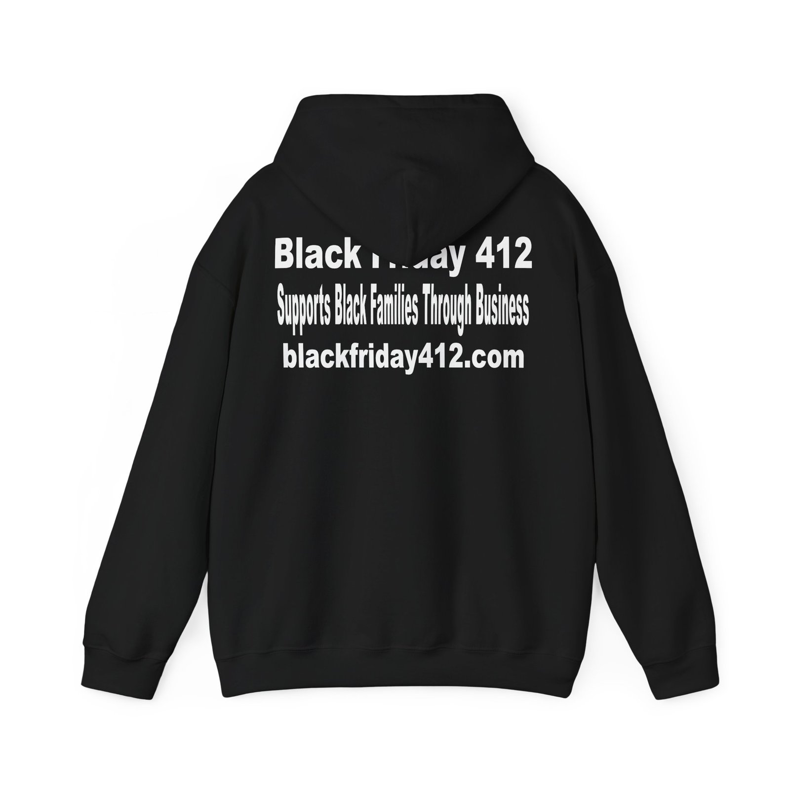 Black Friday 412 Unisex Hooded Sweatshirt Black Edition - Image 2
