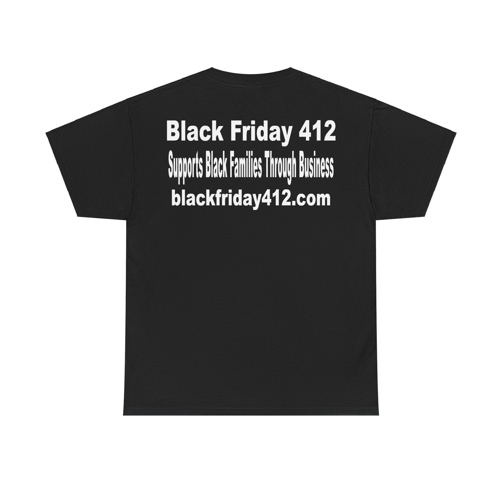 Black Friday 412 Unisex Heavy Cotton Tee Black Edition - Image 2