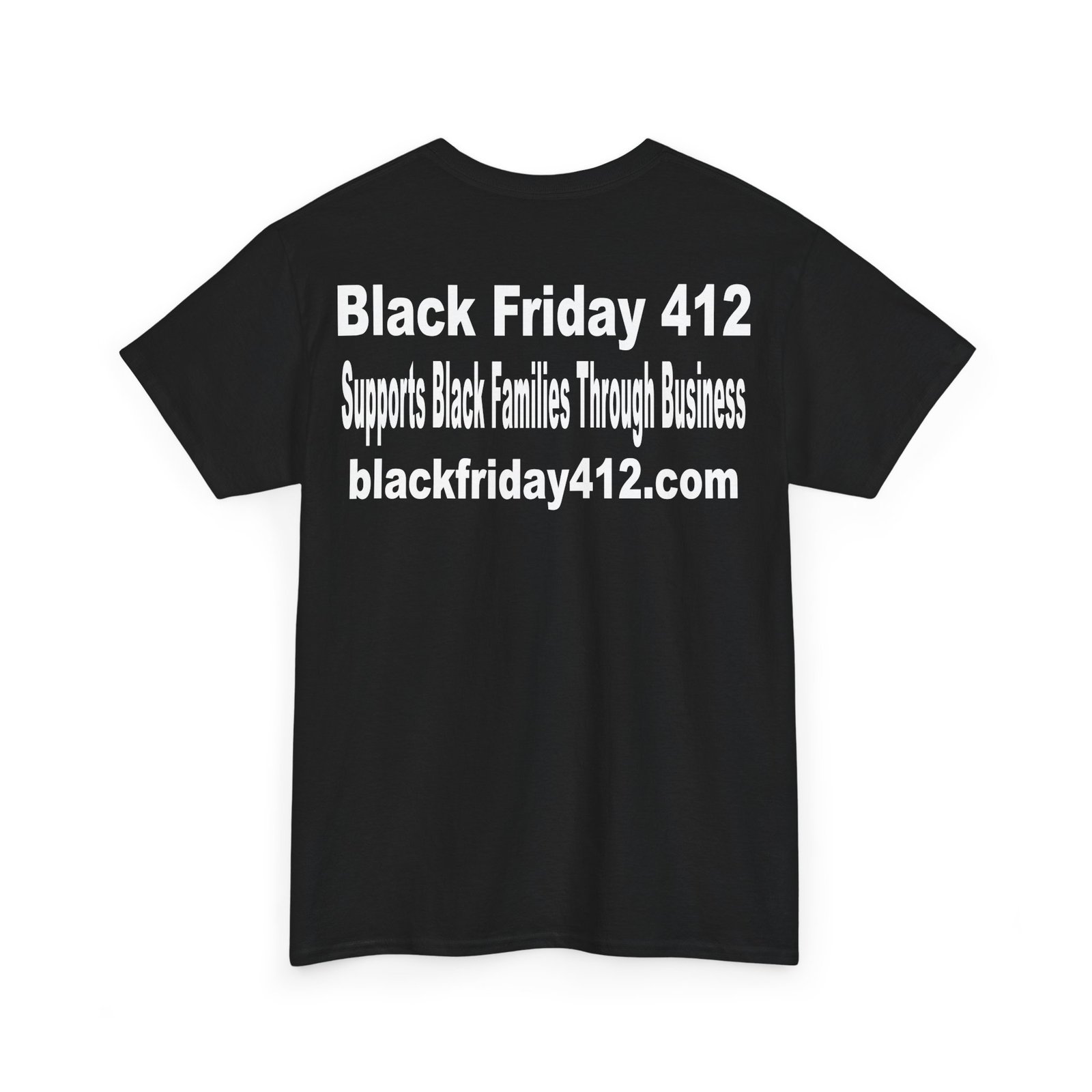 Black Friday 412 Unisex Heavy Cotton Tee Black Edition - Image 4