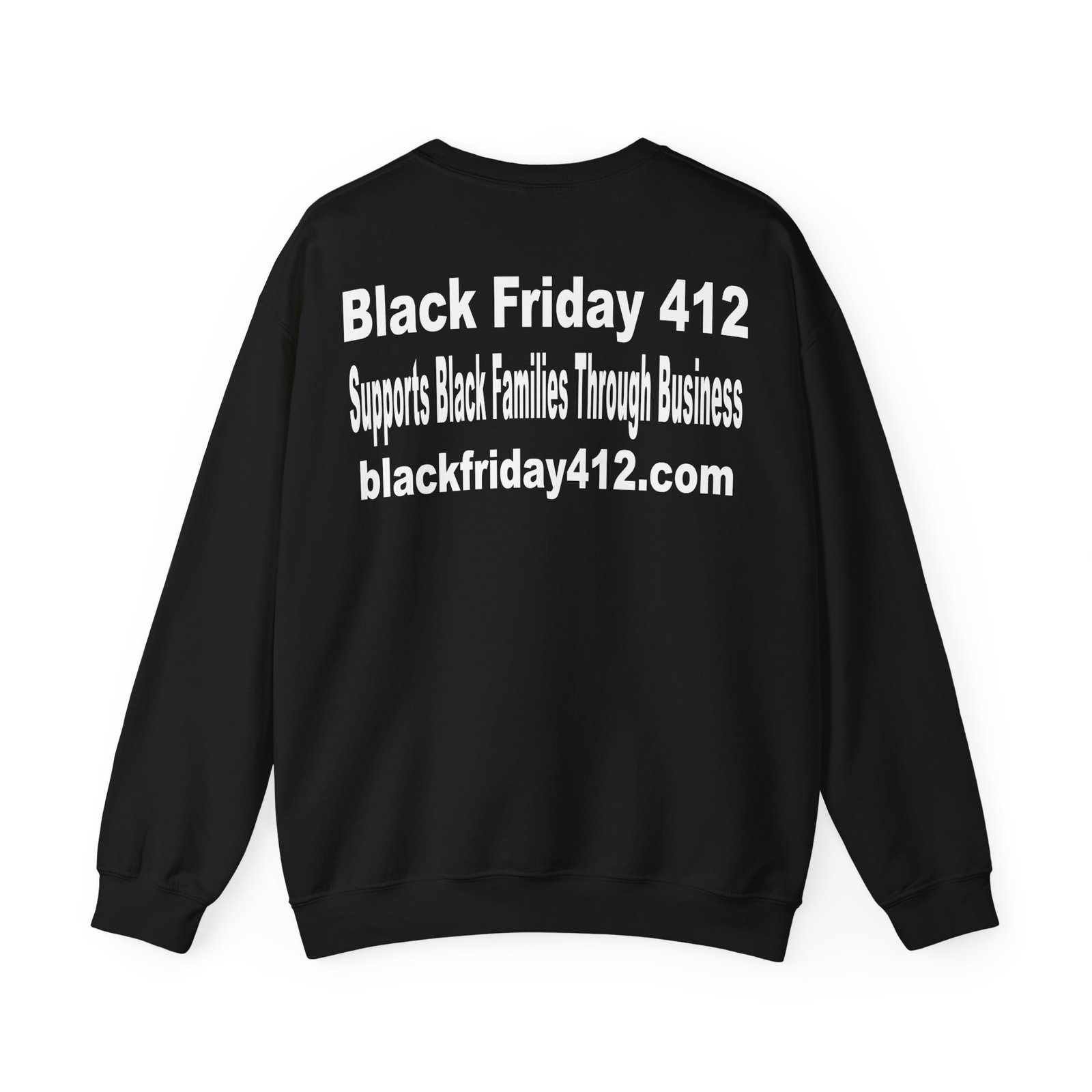Black Friday 412 Unisex Crewneck Sweatshirt Black Edition - Image 2