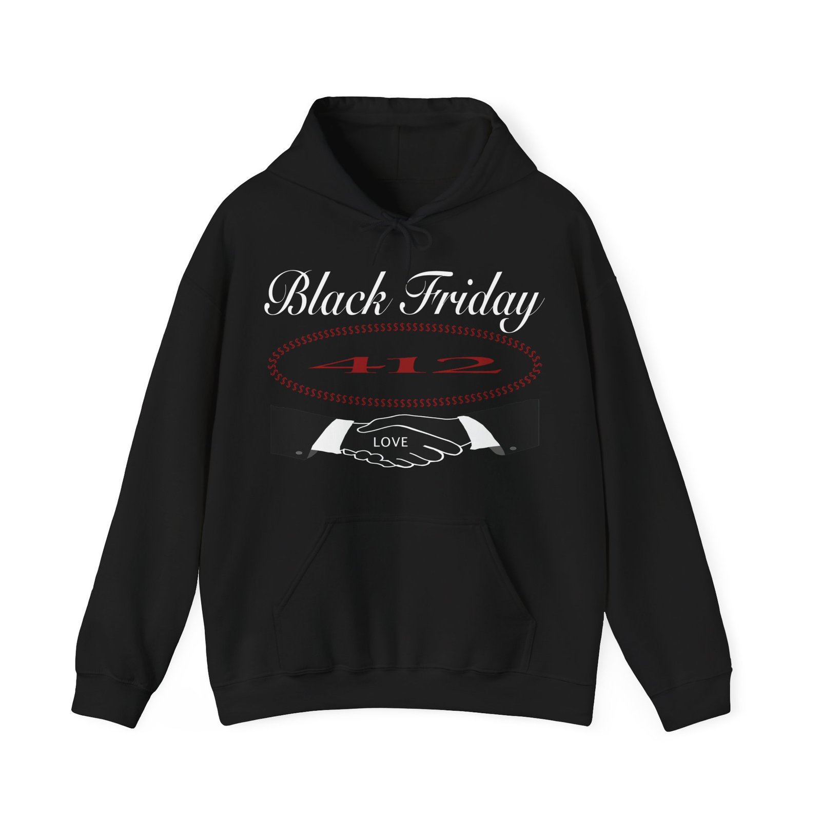 Black Friday 412 Unisex Hooded Sweatshirt Black Edition
